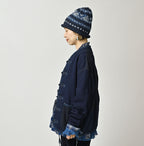 Indigo Iroiro Patchwork 908 8-knot Binder Cardigan