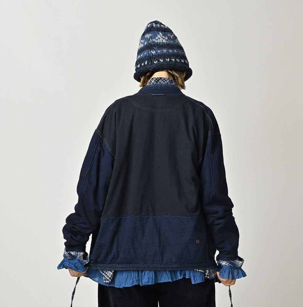 Indigo Iroiro Patchwork 908 8-knot Binder Cardigan