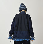 Indigo Iroiro Patchwork 908 8-knot Binder Cardigan