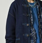 Indigo Iroiro Patchwork 908 8-knot Binder Cardigan