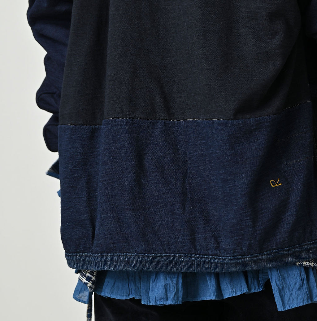 Indigo Iroiro Patchwork 908 8-knot Binder Cardigan
