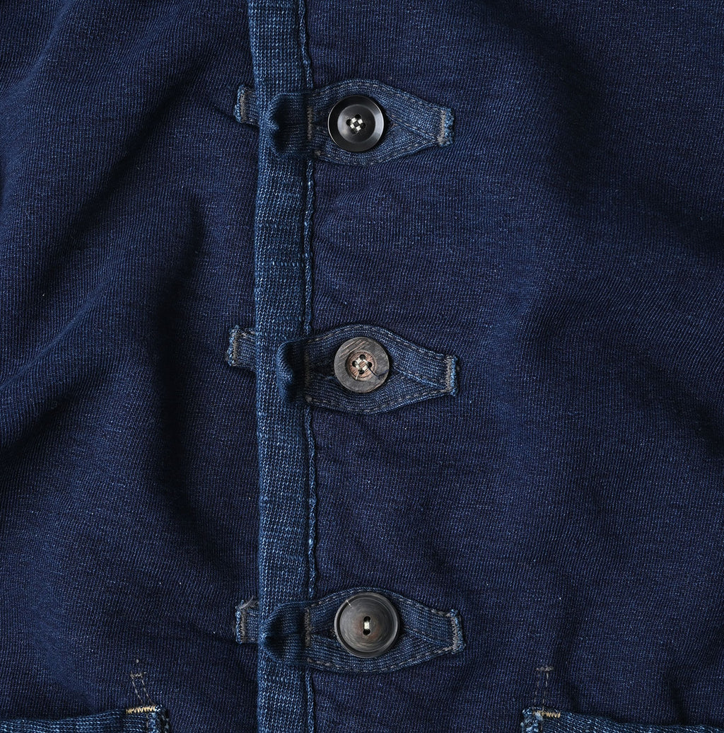 Indigo Iroiro Patchwork 908 8-knot Binder Cardigan