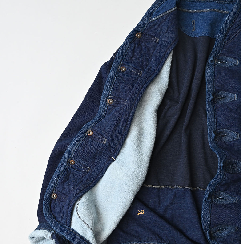 Indigo Iroiro Patchwork 908 8-knot Binder Cardigan