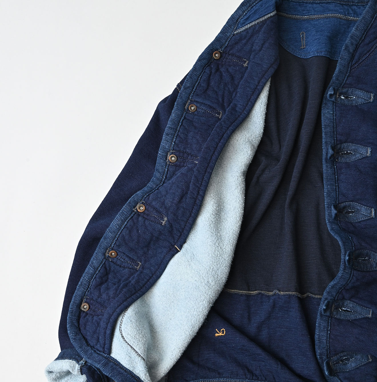 Indigo Iroiro Patchwork 908 8-knot Binder Cardigan