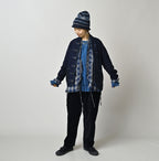 Indigo Iroiro Patchwork 908 8-knot Binder Cardigan