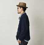 Indigo Iroiro Patchwork 908 8-knot Binder Cardigan