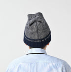 Shetland Tweed Knit Cap Male Model