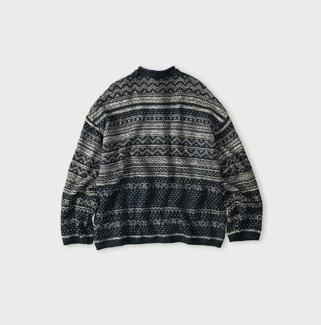 Indigo Nordic Jacquard 908 Henley
