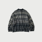 Indigo Nordic Jacquard 908 Henley