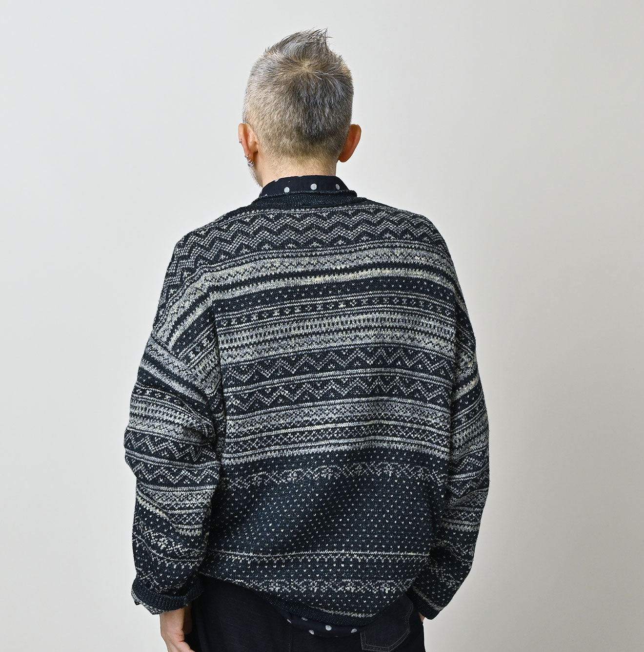 Indigo Nordic Jacquard 908 Henley