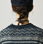 Indigo Nordic Jacquard 908 Henley