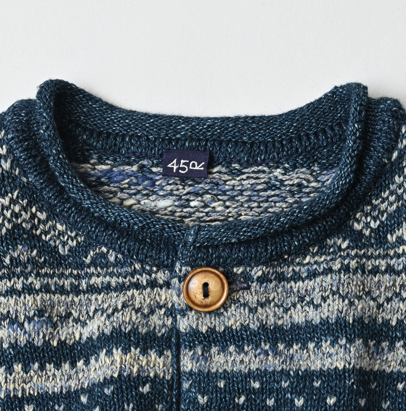 Indigo Nordic Jacquard 908 Henley