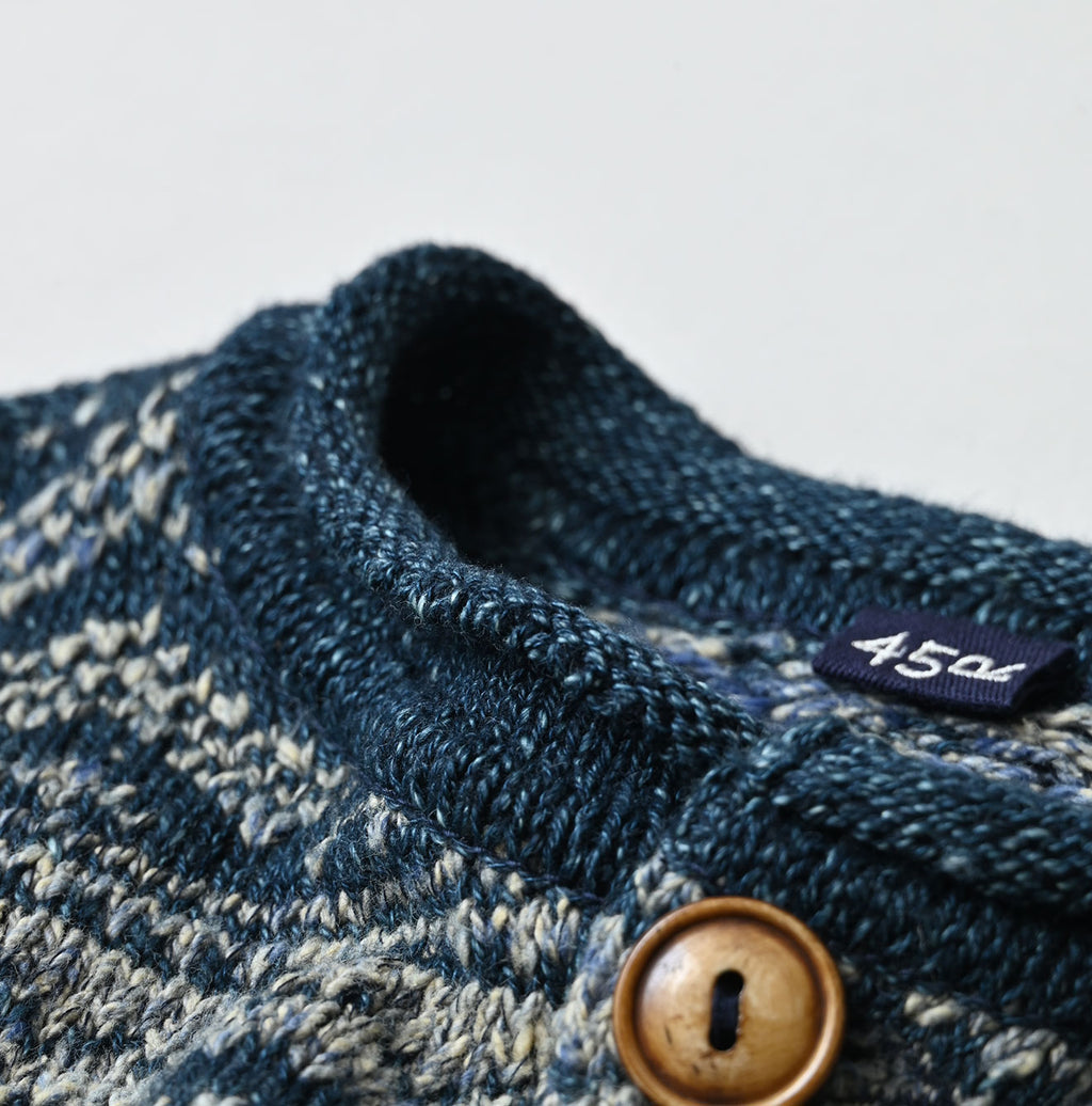 Indigo Nordic Jacquard 908 Henley