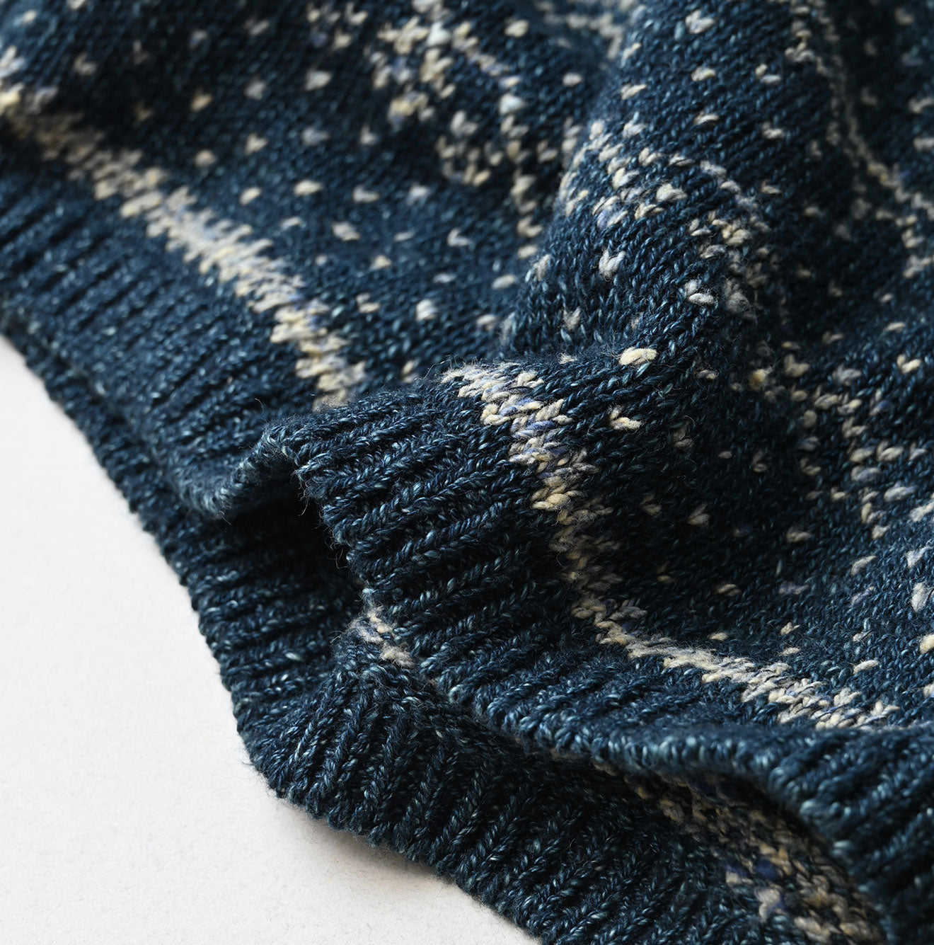 Indigo Nordic Jacquard 908 Henley