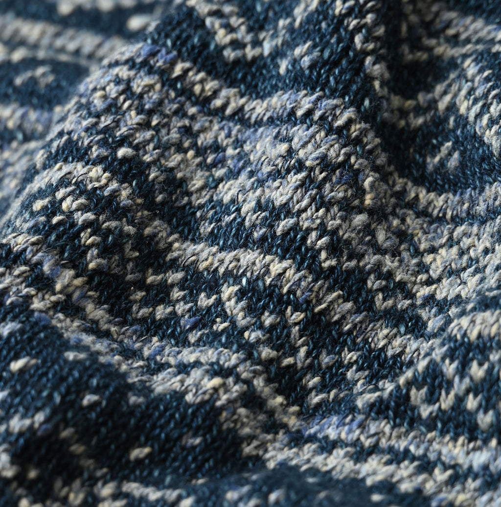 Indigo Nordic Jacquard 908 Henley
