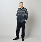 Indigo Nordic Jacquard 908 Henley