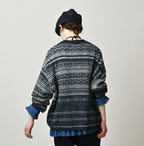 Indigo Nordic Jacquard 908 Henley