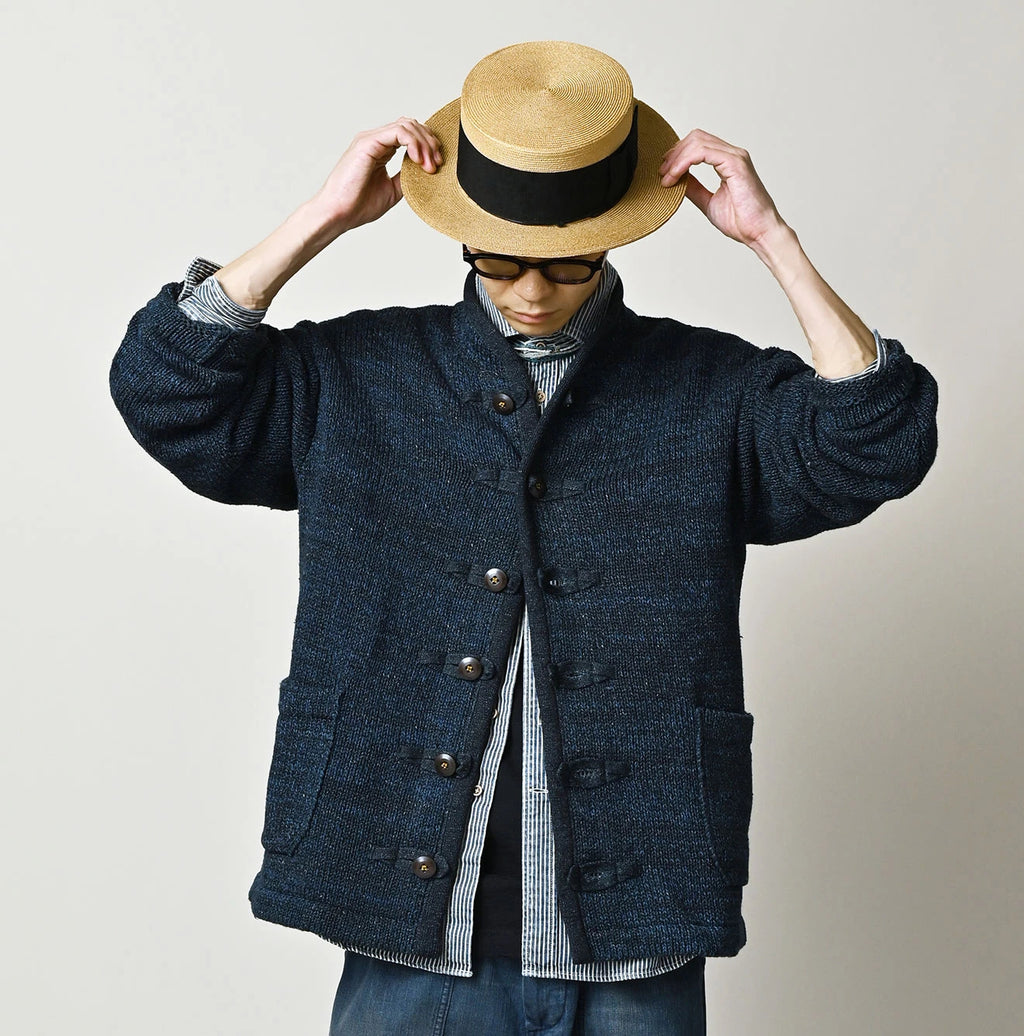 Indigo Binder 908 8-knot Cardigan