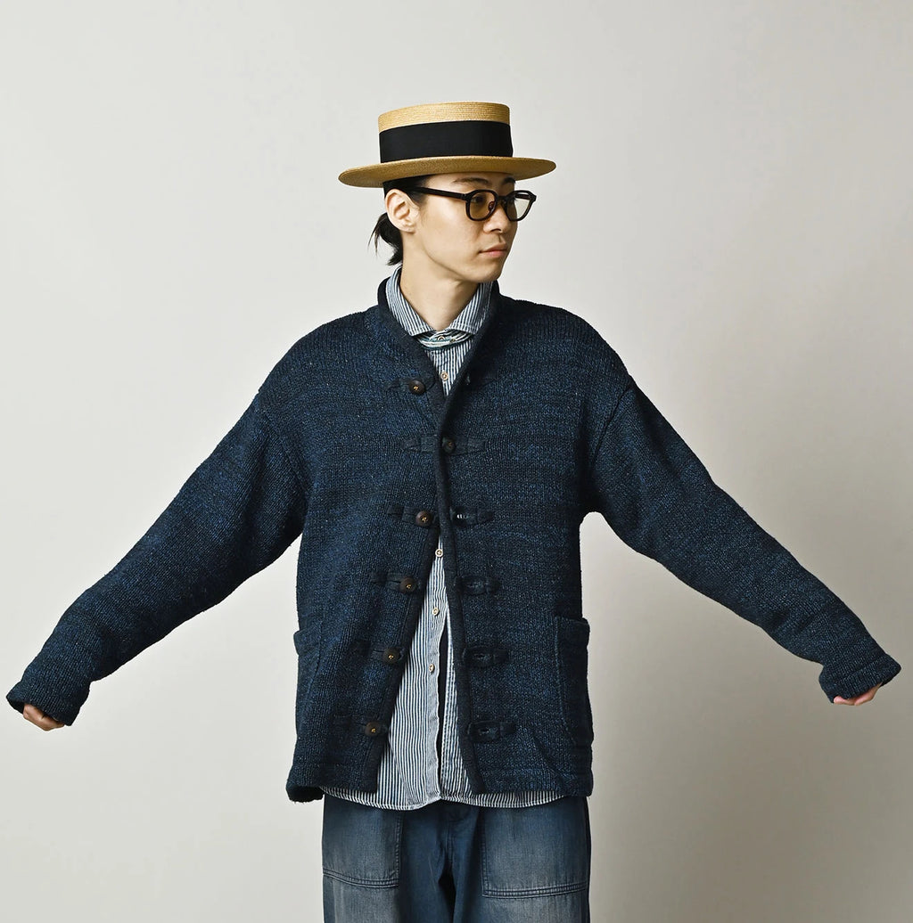 Indigo Binder 908 8-knot Cardigan