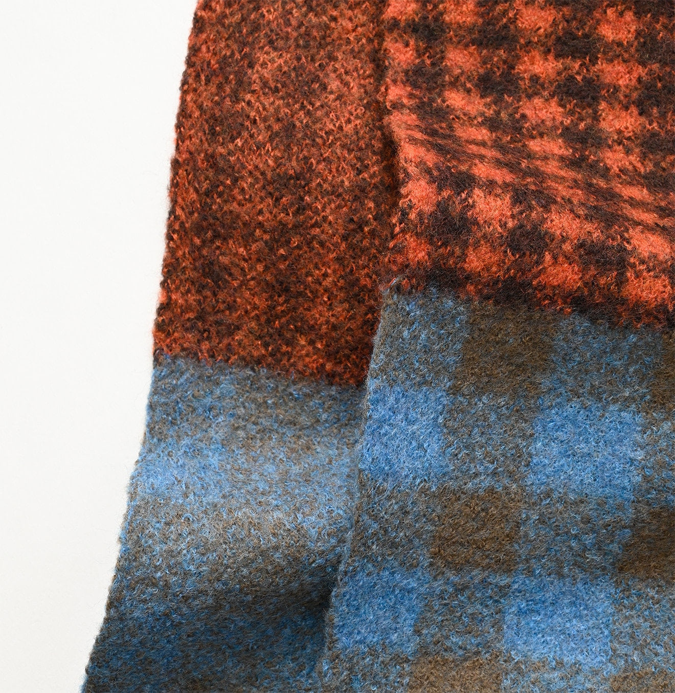 Boiled Gingham Jacquard Muffler