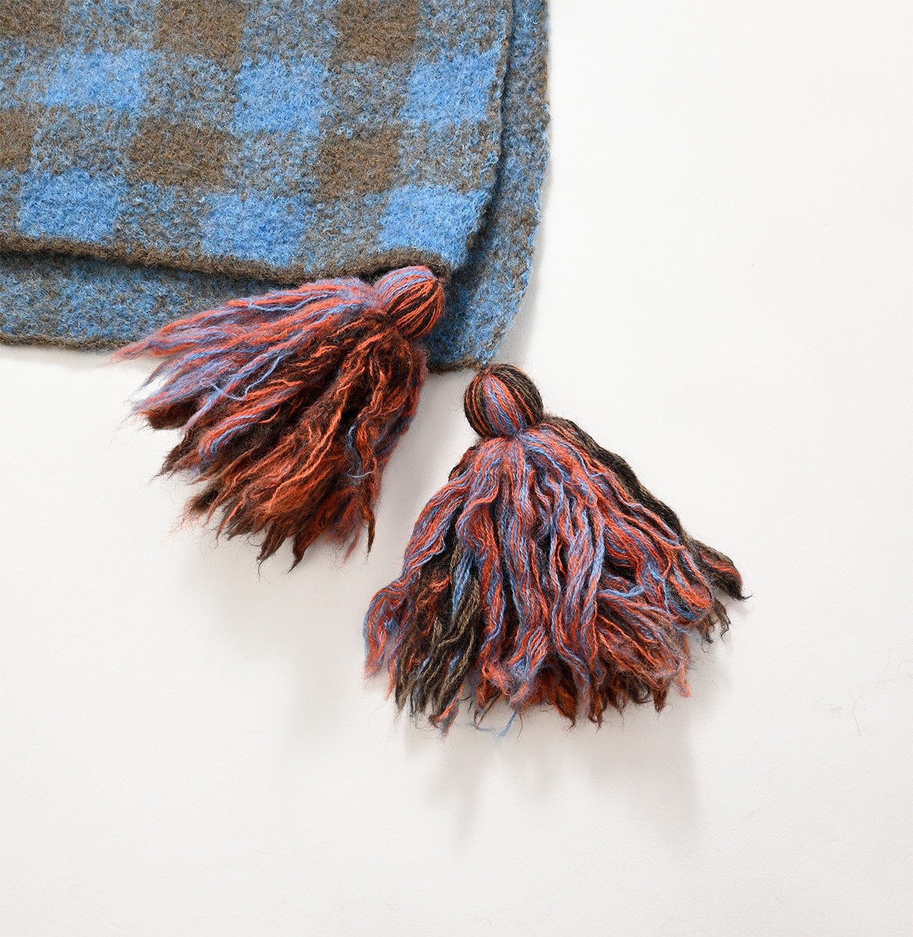 Boiled Gingham Jacquard Muffler