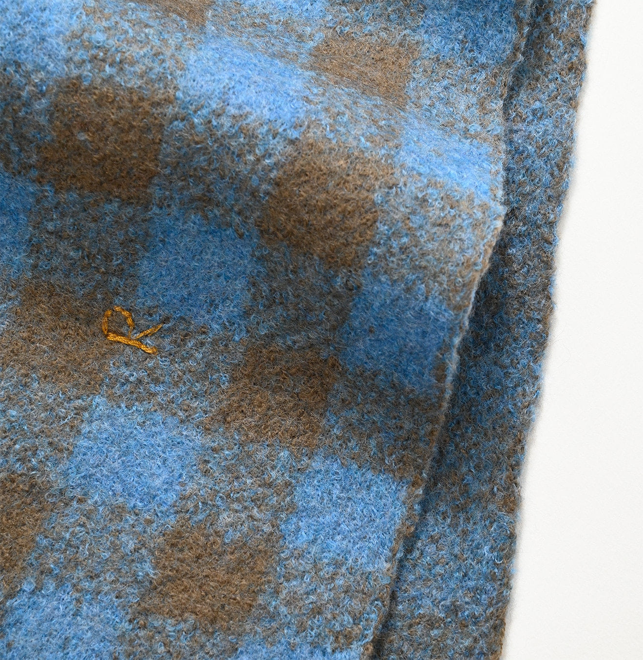 Boiled Gingham Jacquard Muffler
