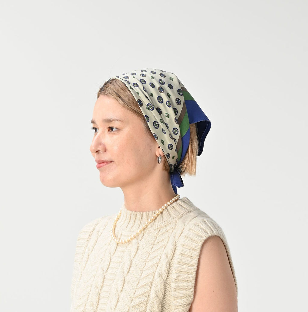 Silk Komon Bandana Female Model