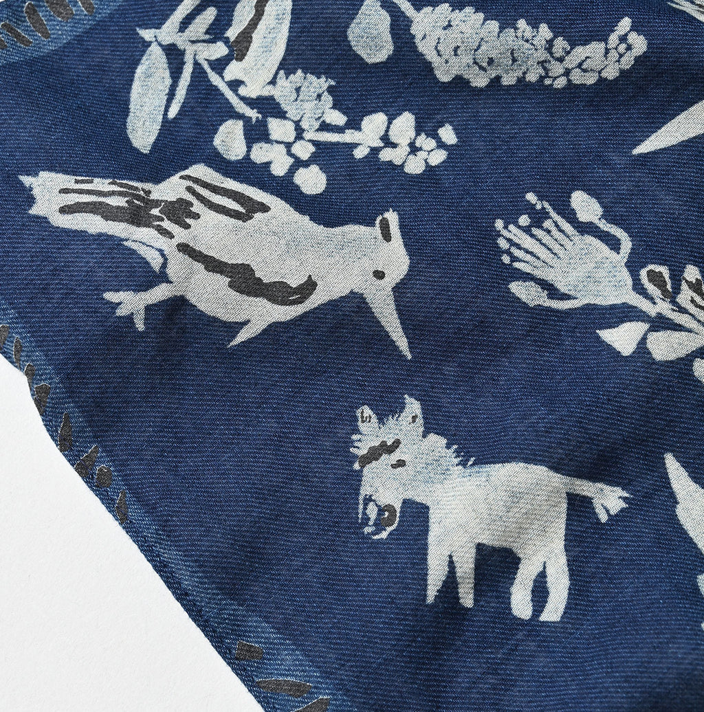 Indigo Supima Donkey Tale Bandana