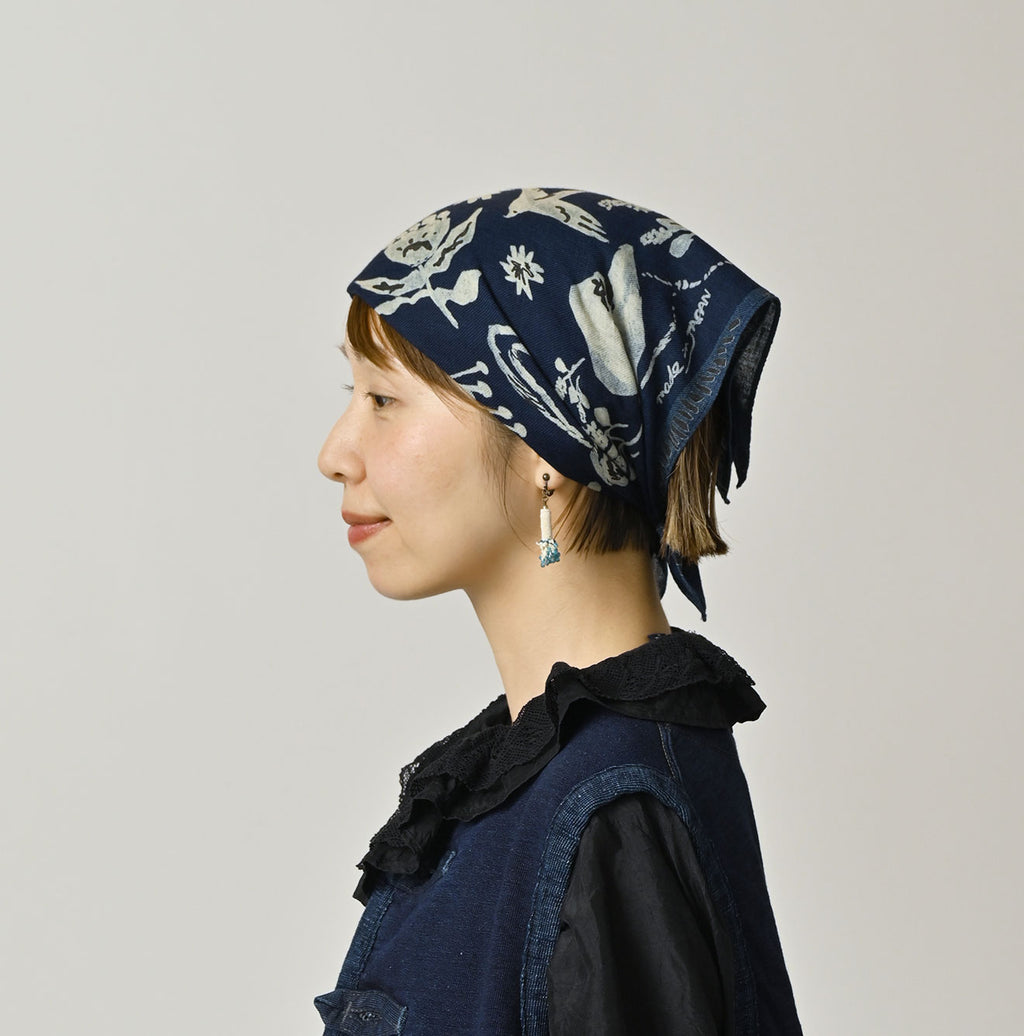 Indigo Supima Donkey Tale Bandana