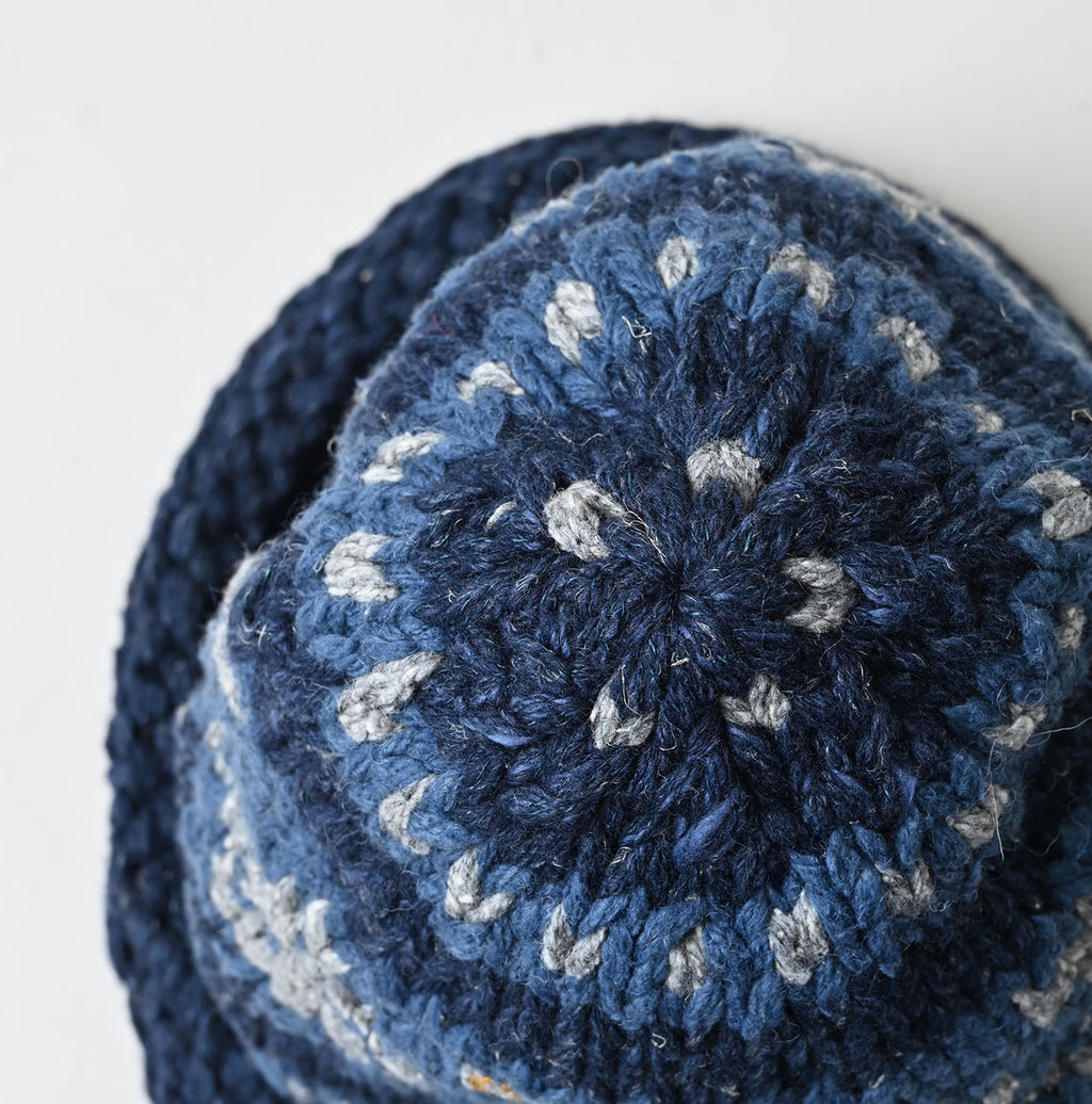 Indigo Knit Cowichan Cap
