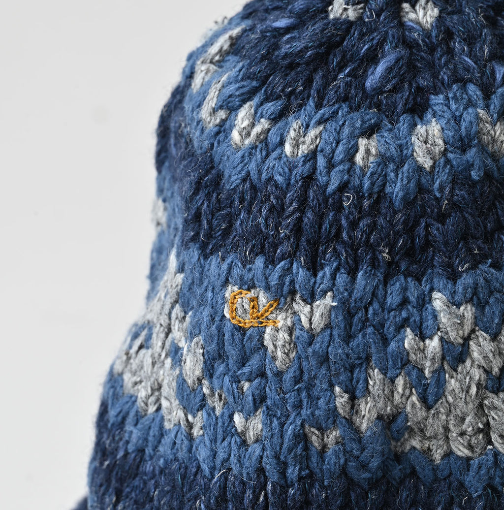 Indigo Knit Cowichan Cap