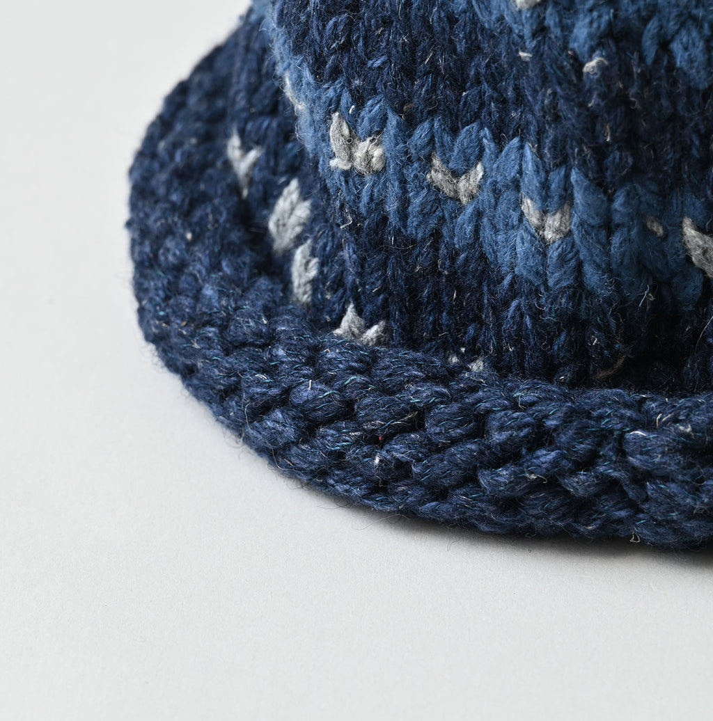 Indigo Knit Cowichan Cap