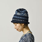 Indigo Knit Cowichan Cap