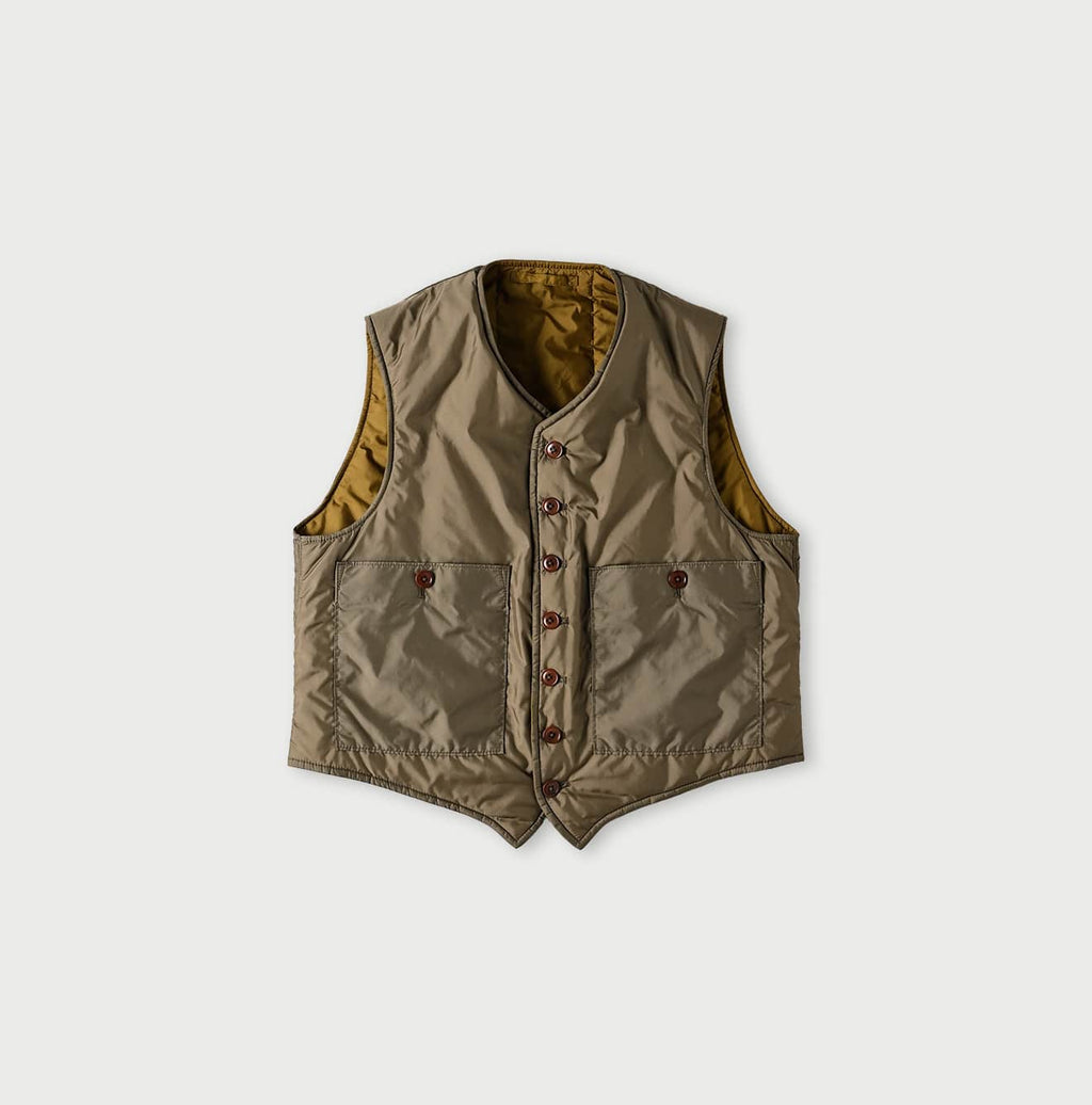 Nylon 908 Quilting Vest Khaki