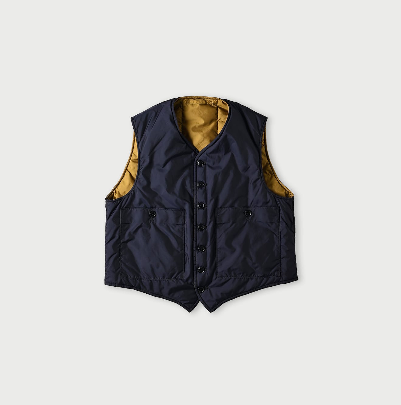 Nylon 908 Quilting Vest Navy