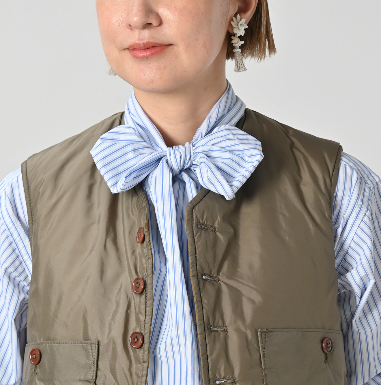Nylon 908 Quilting Vest Detail