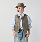 Nylon 908 Quilting Vest Female Model