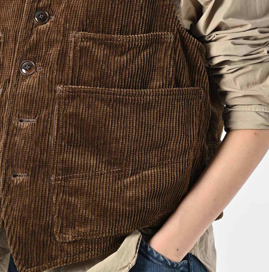 Selvage Corduroy 908 Nîmes Vest Detail