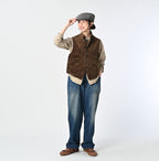 Selvage Corduroy 908 Nîmes Vest Female Model