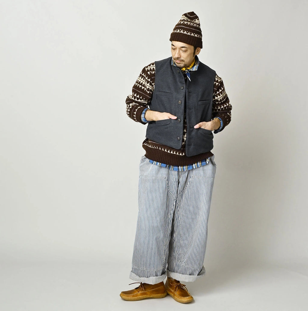 Cotton Flannel 908 Crew Vest