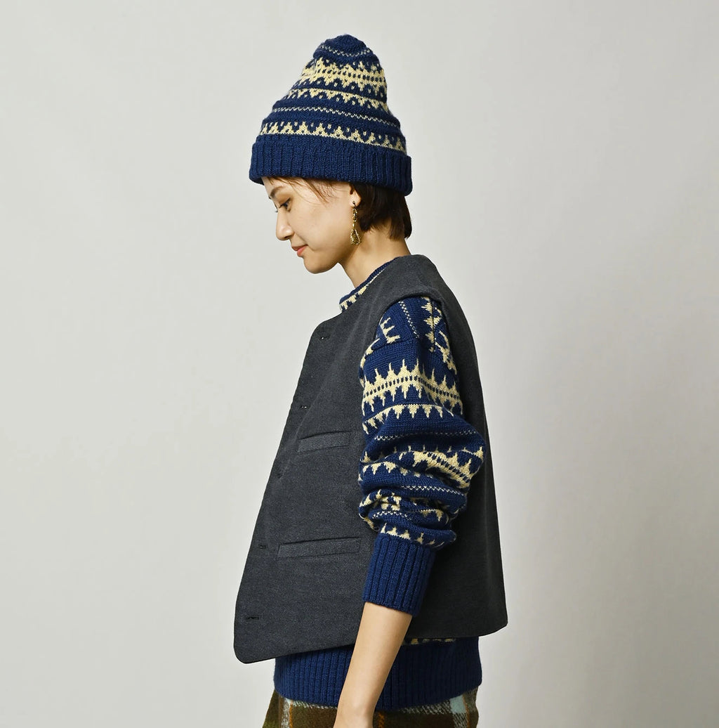 Cotton Flannel 908 Crew Vest
