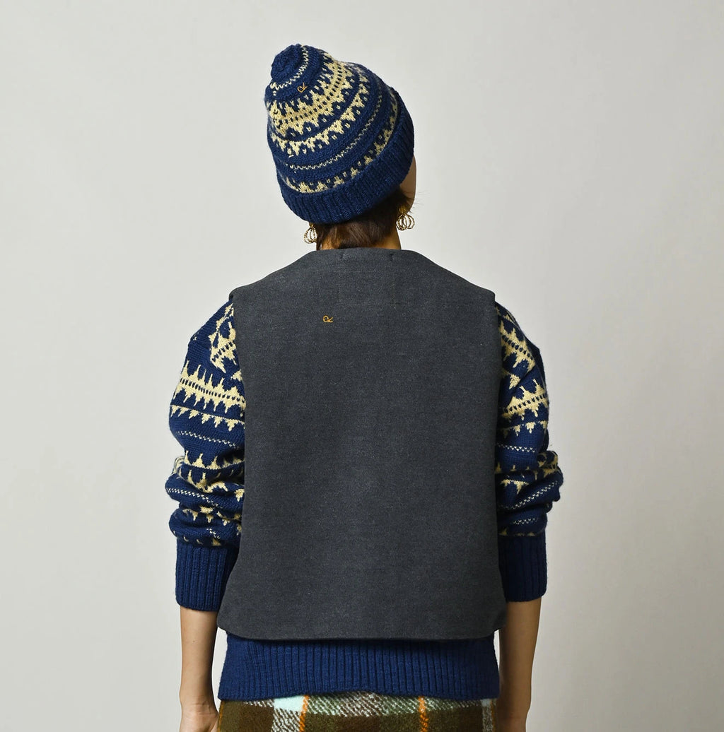 Cotton Flannel 908 Crew Vest