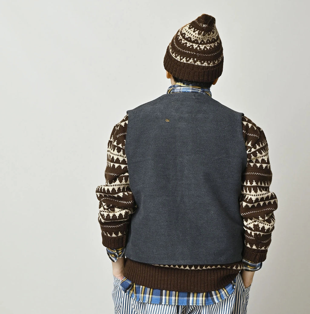 Cotton Flannel 908 Crew Vest