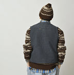 Cotton Flannel 908 Crew Vest
