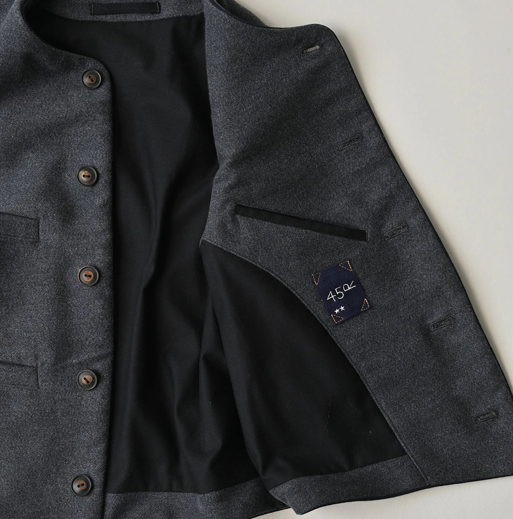 Cotton Flannel 908 Crew Vest