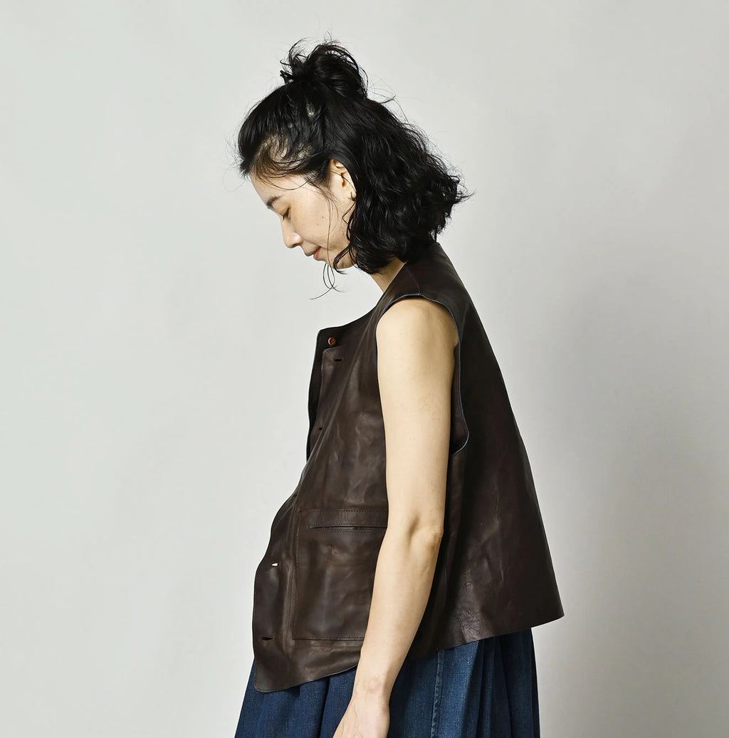 Horse Leather 908 Crew Vest