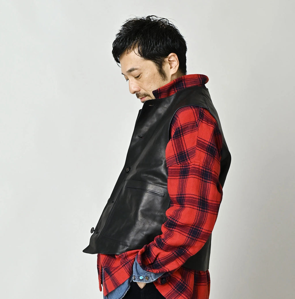 Horse Leather 908 Crew Vest