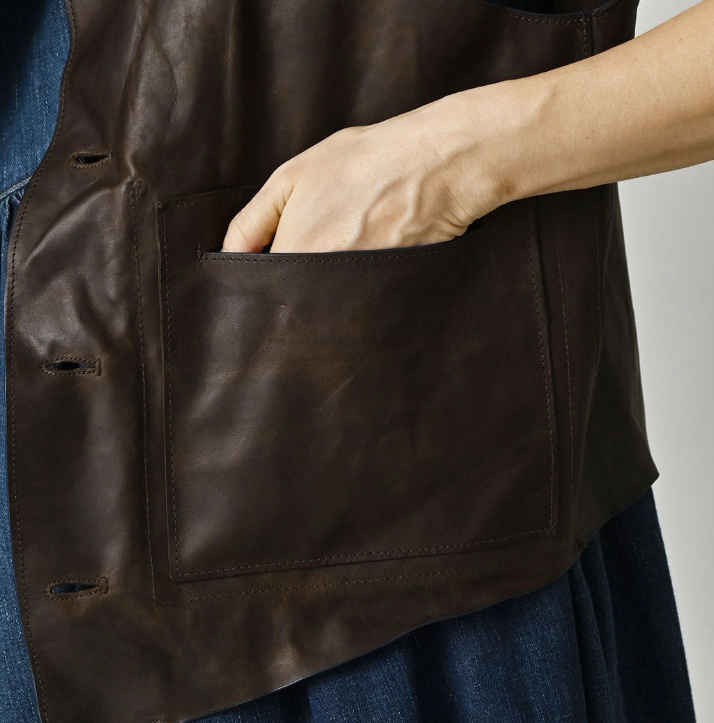 Horse Leather 908 Crew Vest