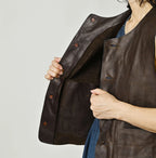 Horse Leather 908 Crew Vest