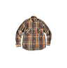 Indian ZAKKURI Flannel 908 Over Shirt Brown Check